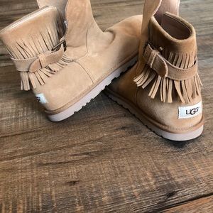 Ugg fringe booties